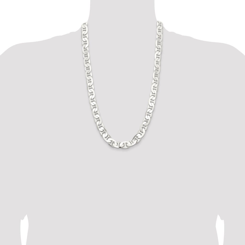 Sterling Silver 11.5mm Flat Anchor Chain