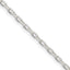 Sterling Silver 2.2mm Diamond-cut Long Link Cable Chain