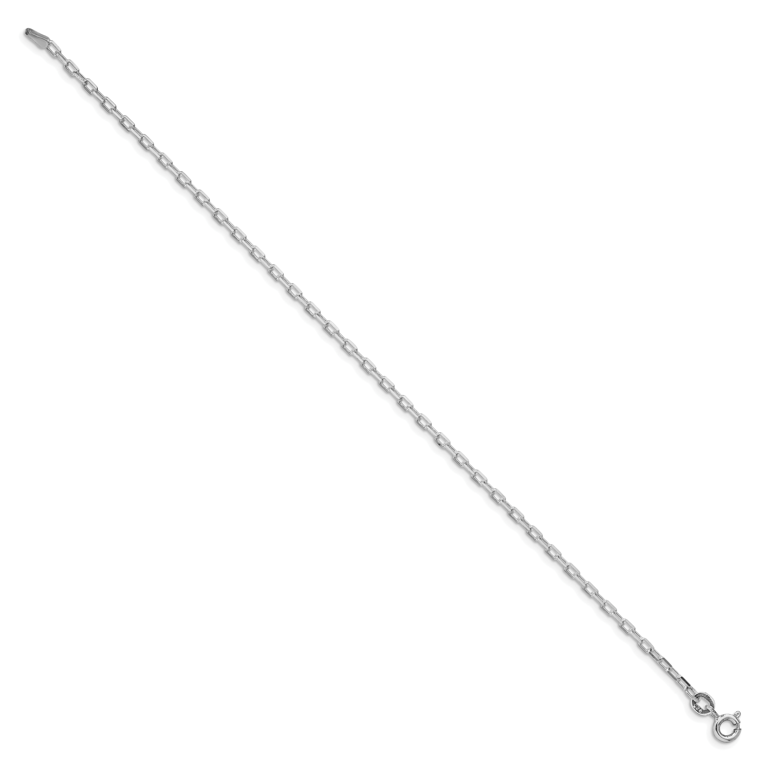 Diamond-Cut Long Link Cable Chain Bracelet in Sterling Silver Secondary image