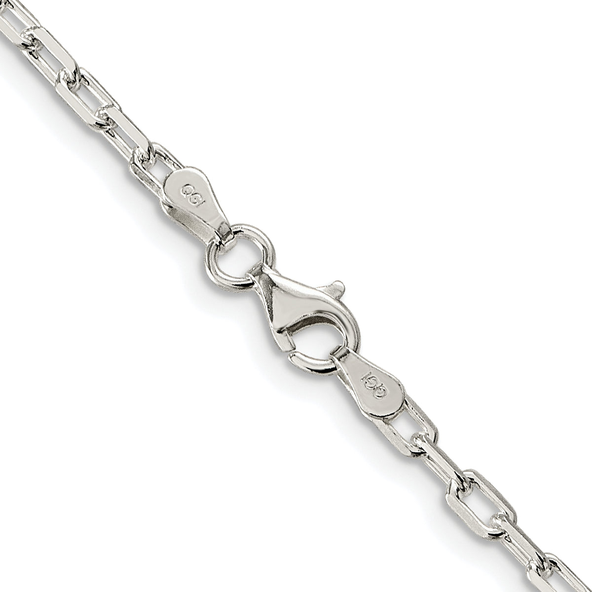 Diamond-Cut Cable Chain in Sterling Silver, 2.9mm - Sophia Jewelers