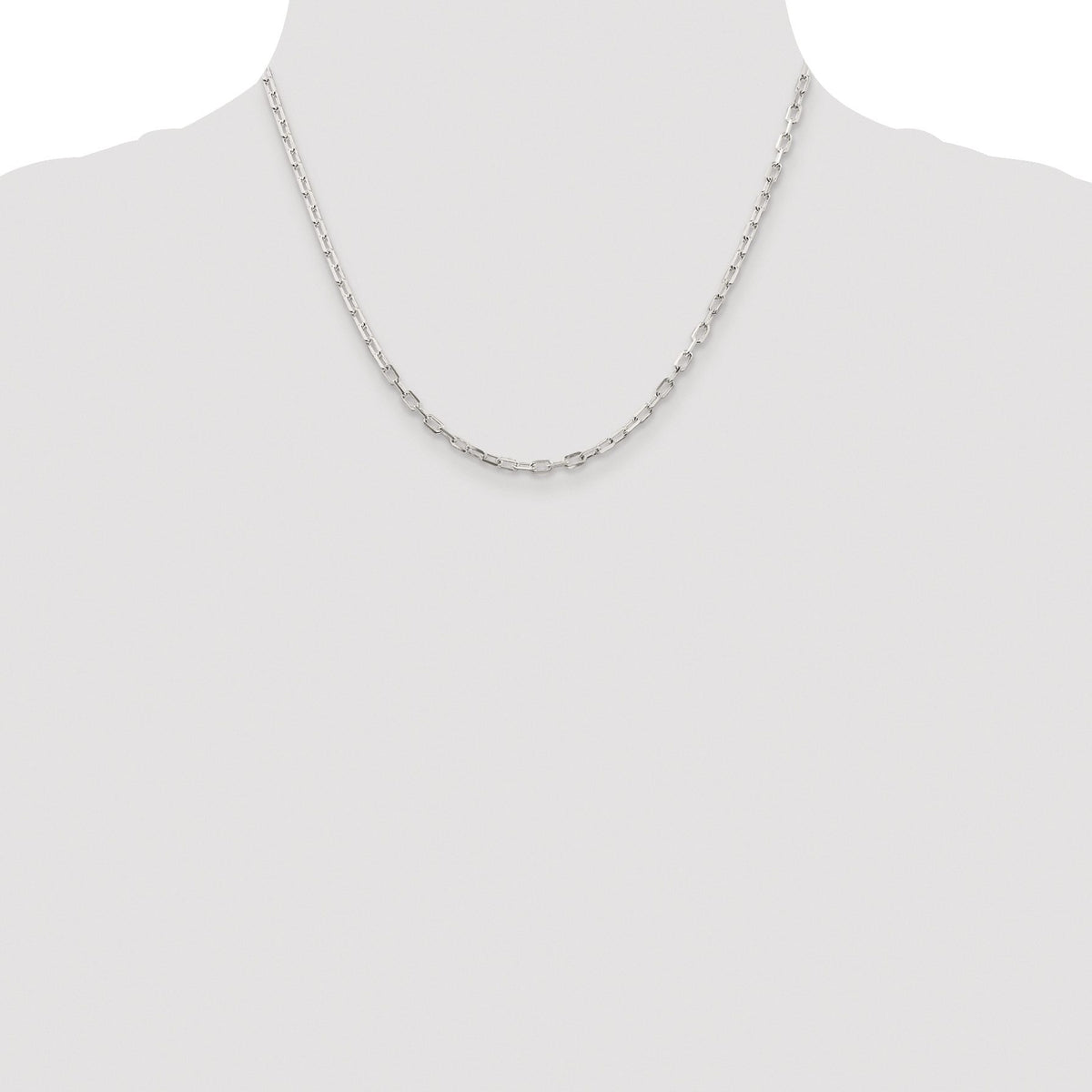 Diamond-Cut Cable Chain in Sterling Silver, 2.9mm - Sophia Jewelers