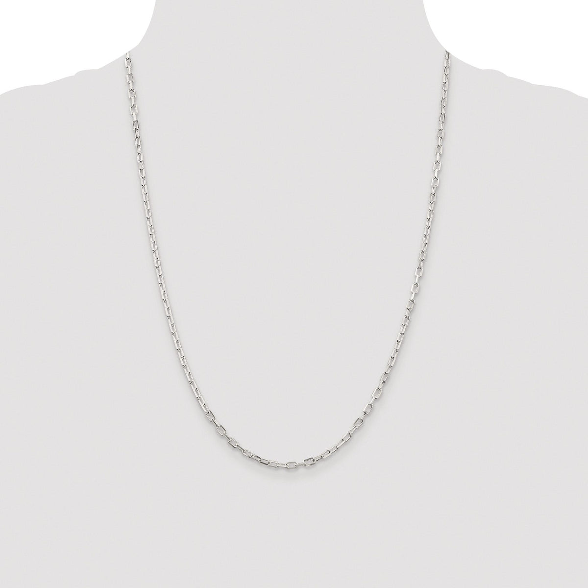 Diamond-Cut Cable Chain in Sterling Silver, 2.9mm - Sophia Jewelers