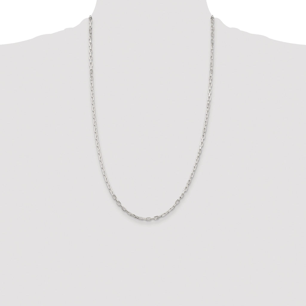 Diamond-Cut Cable Chain in Sterling Silver, 2.9mm - Sophia Jewelers