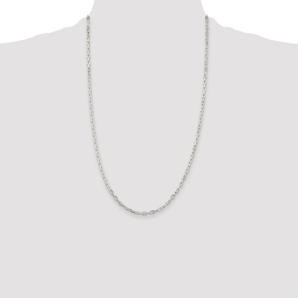 Diamond-Cut Cable Chain in Sterling Silver, 2.9mm - Sophia Jewelers