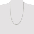 Diamond-Cut Cable Chain in Sterling Silver, 2.9mm - Sophia Jewelers