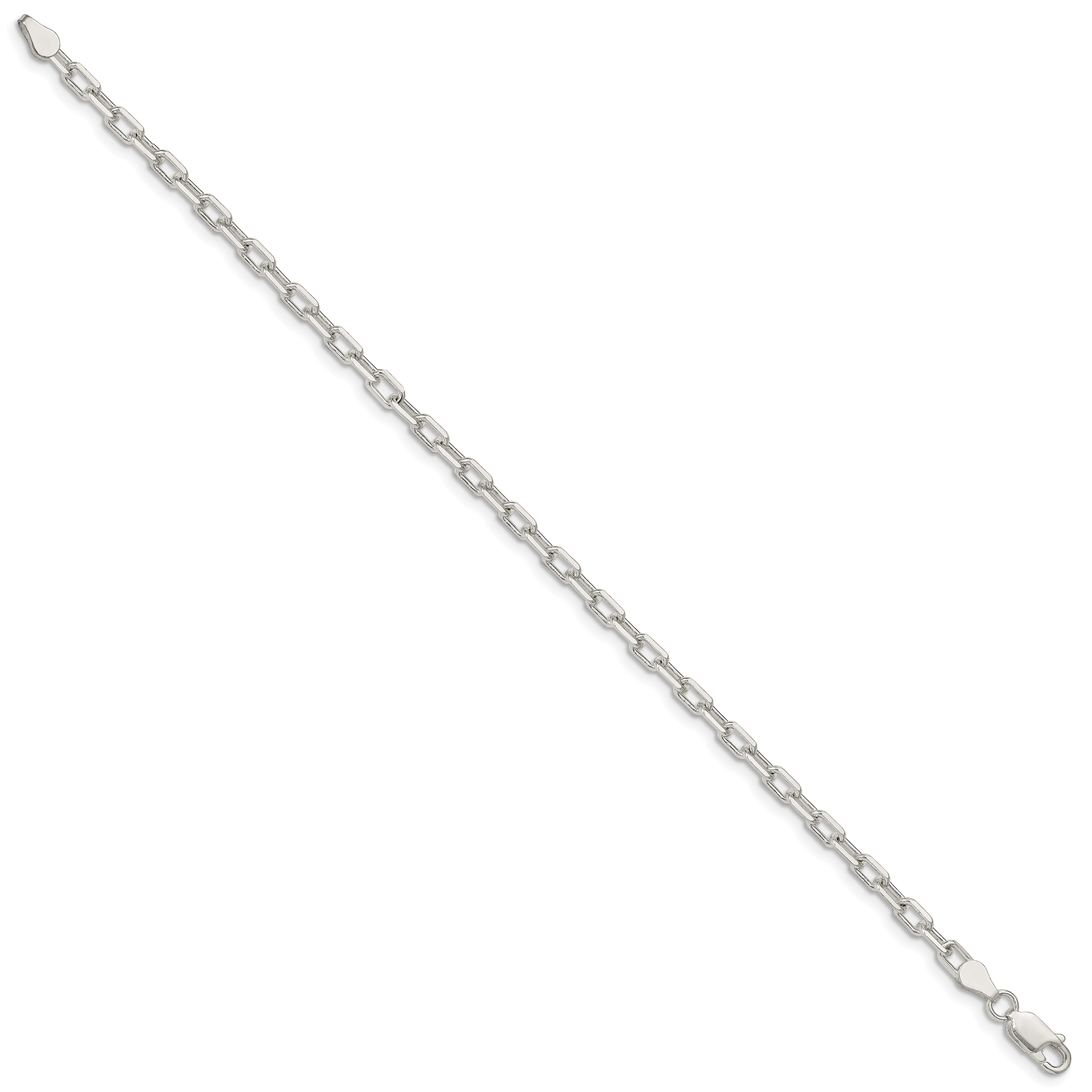 Diamond-Cut Long Link Cable Chain Bracelet in Sterling Silver Secondary image