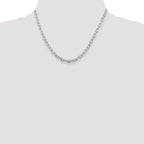 Sterling Silver Diamond-Cut Cable Chain Necklace 4.5mm
