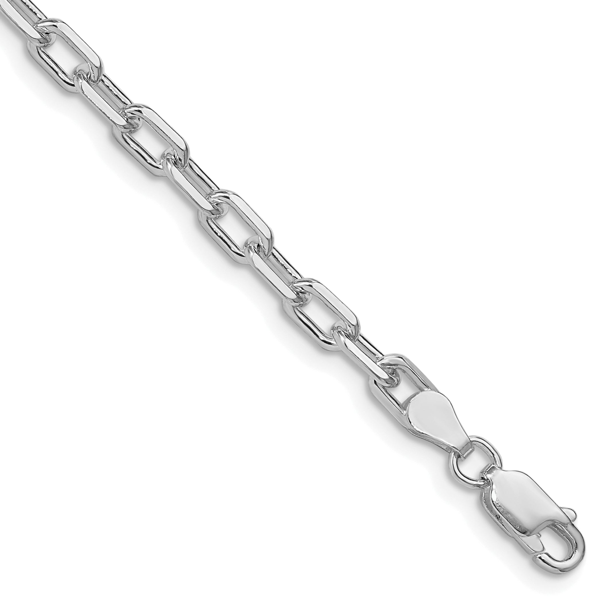 Diamond-Cut Open Cable Charm Bracelet in Sterling Silver Secondary image