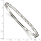 Sterling Silver D/C 4mm Bangle