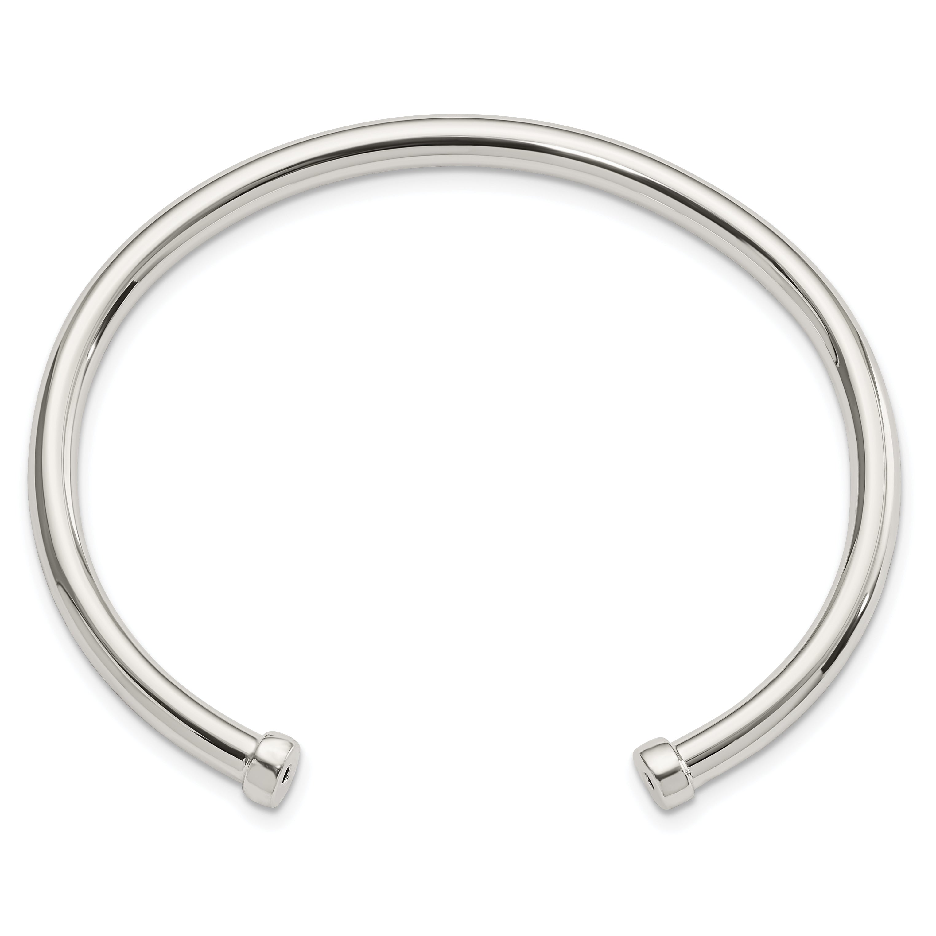 Sterling Silver Polished Cuff Bangle Secondary image