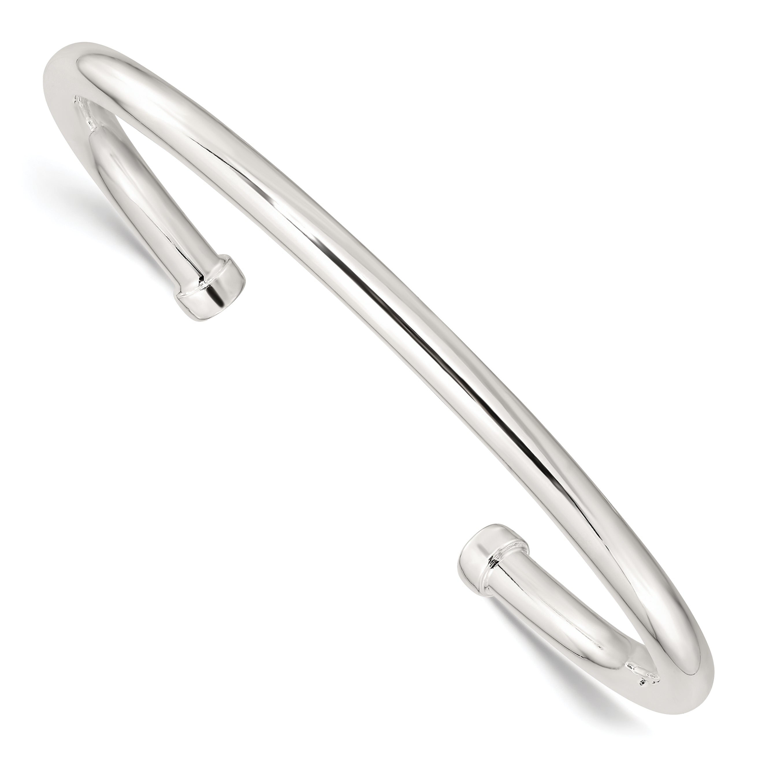Sterling Silver Polished Cuff Bangle Main image