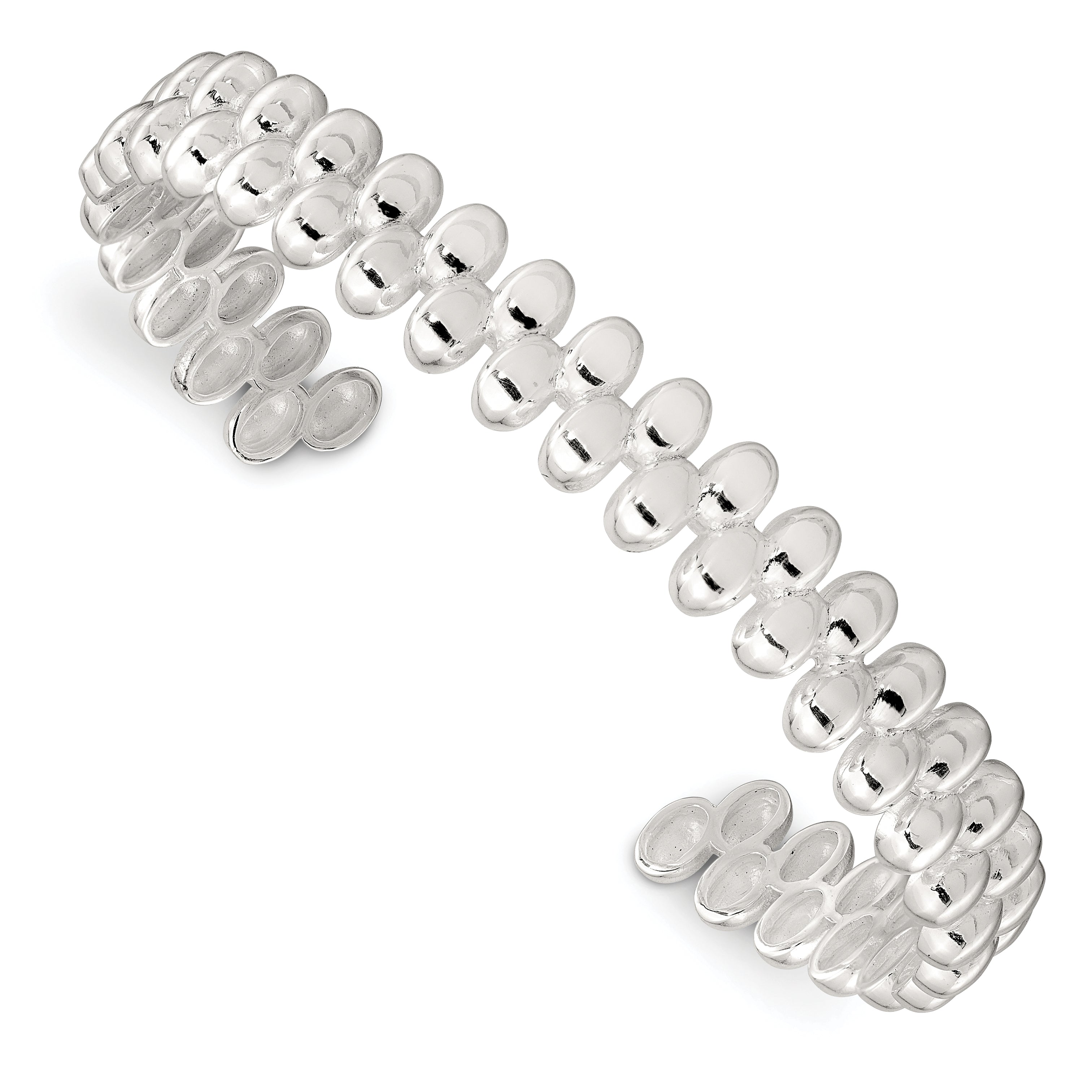 Sterling Silver Polished Cuff Bangle Main image