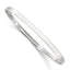 Sterling Silver Polished 4mm Slip-on Bangle