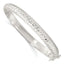 Sterling Silver Rhodium-plated Polished and Diamond-Cut 7.00mm Hinged Bangle