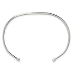 Sterling Silver with Black Rhodium Inlay Cuff Bangle
