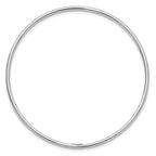 Sterling Silver Rhodium-plated Polished Slip-On Bangle