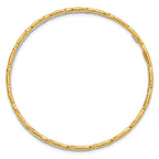 Sterling Silver Rhodium-plated Gold-tone Diamond-cut Set of 2 Bangles