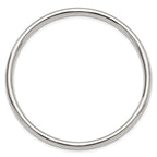 Sterling Silver Polished 4mm Tube Slip-on Bangle