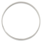 Sterling Silver Polished Solid Slip-on Bangle Bracelet