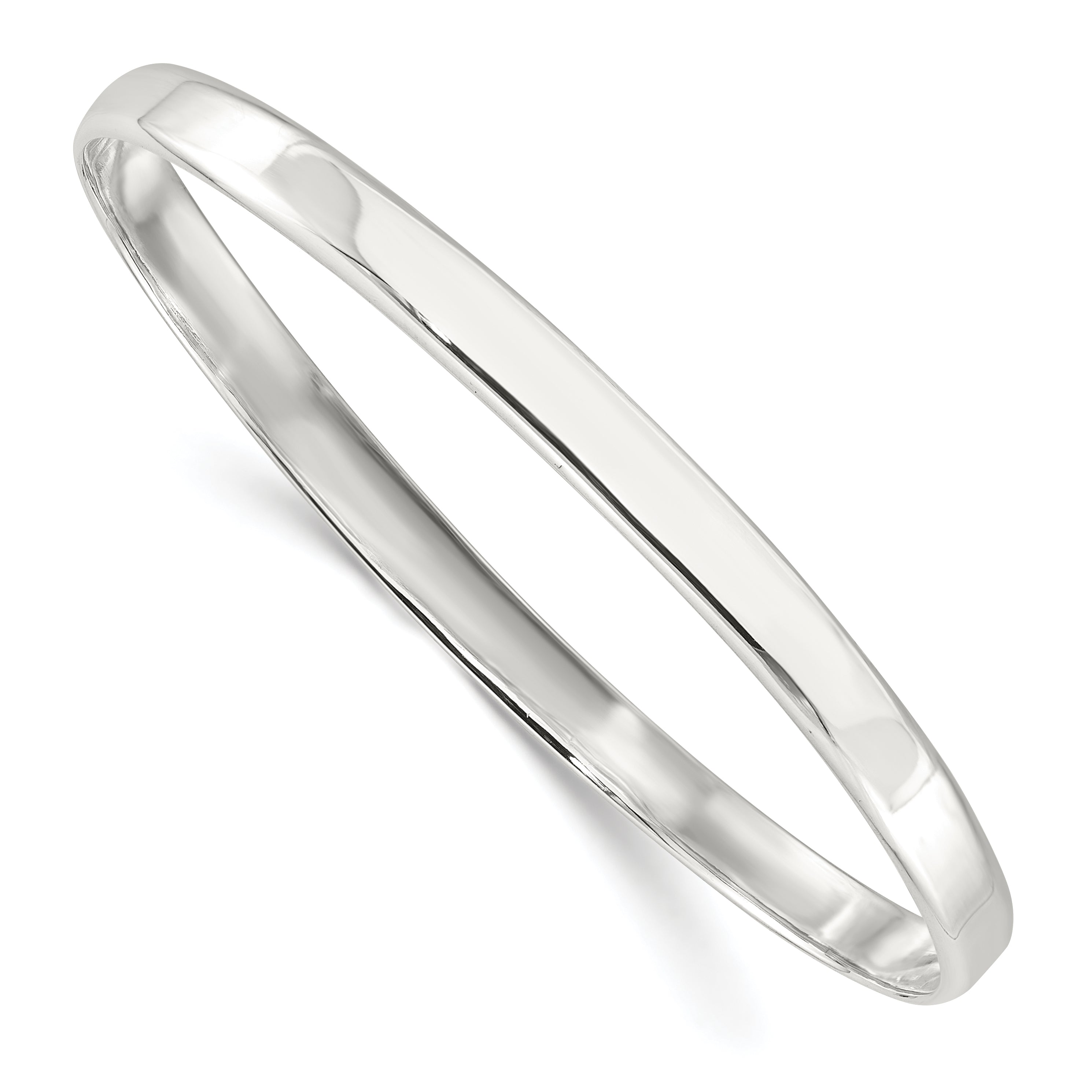 Sterling Silver Polished Solid Slip-on Bangle Bracelet Main image
