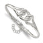 Sterling Silver w/1in ext. Bangle Bracelet