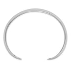 Sterling Silver Polished 15mm Domed Cuff Bangle