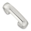 Sterling Silver Polished 15mm Domed Cuff Bangle