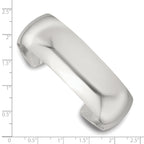 Sterling Silver Polished 20mm Domed Cuff Bangle