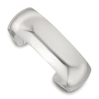 Sterling Silver Polished 20mm Domed Cuff Bangle