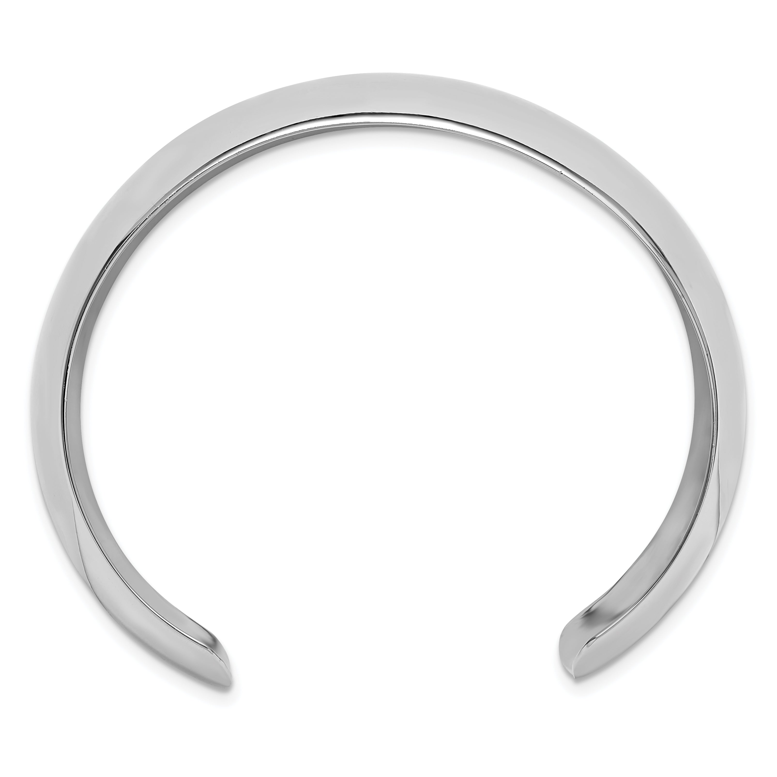 Sterling Silver Polished 30mm Domed Cuff Bangle Secondary image