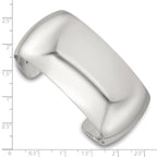 Sterling Silver Polished 30mm Domed Cuff Bangle