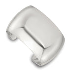 Sterling Silver Polished 40mm Domed Cuff Bangle