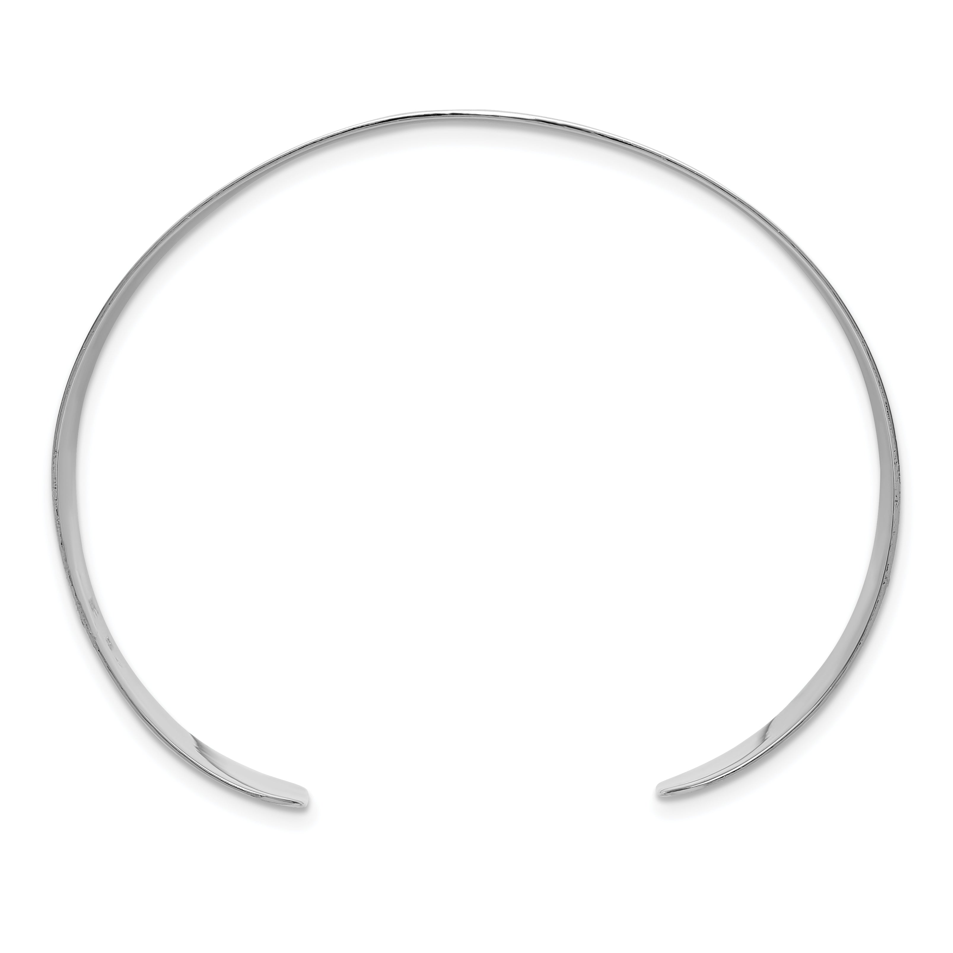 Sterling Silver Polished 20mm Flat Cuff Bangle Secondary image