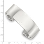 Sterling Silver Polished 20mm Flat Cuff Bangle