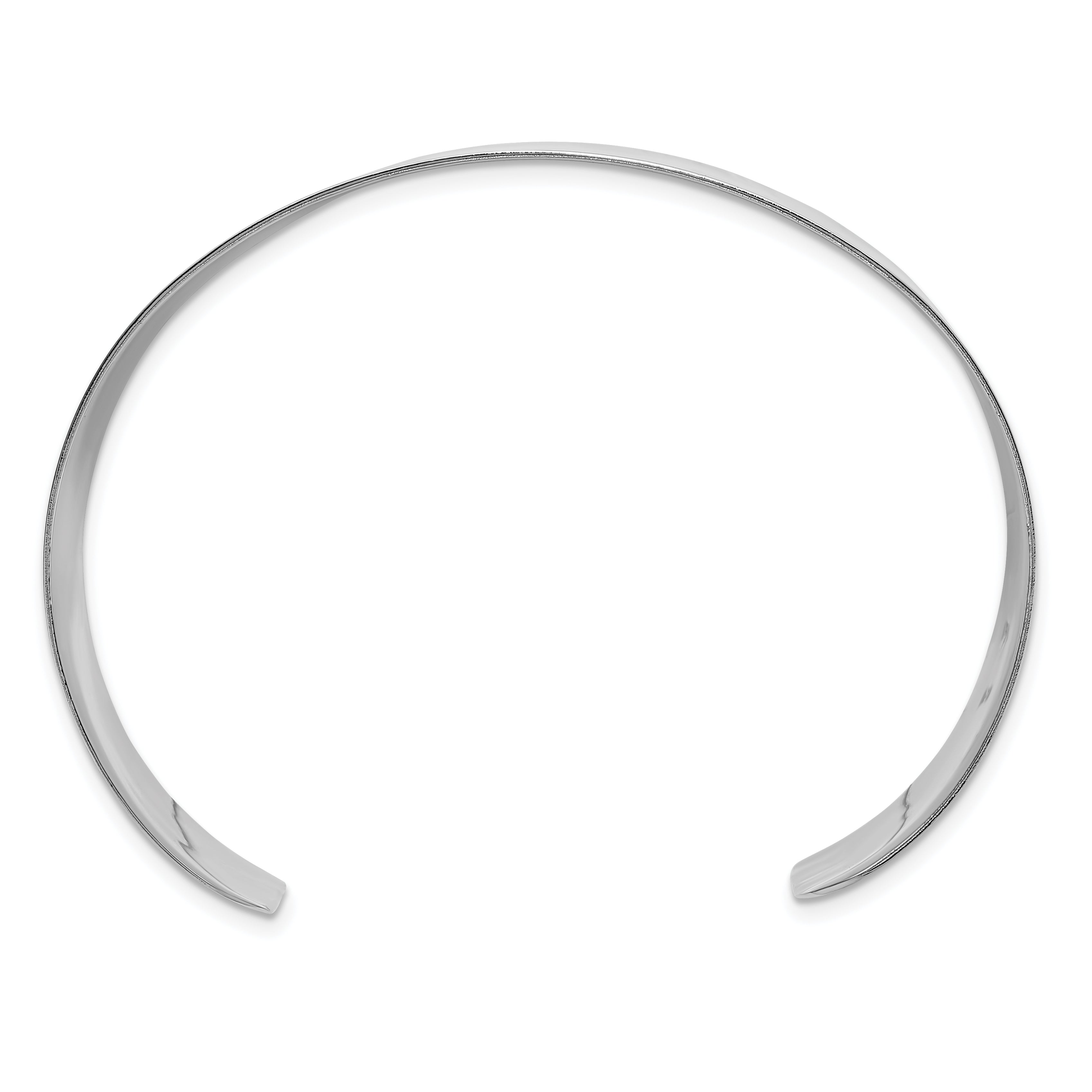 Sterling Silver Polished 30mm Flat Cuff Bangle Secondary image