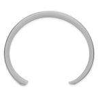 Sterling Silver Polished 25mm Concave Cuff Bangle