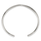 Sterling Silver Polished -X- Cuff Bangle