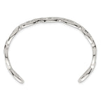 Sterling Silver Polished Anchor / Mariner Link Cuff Bangle