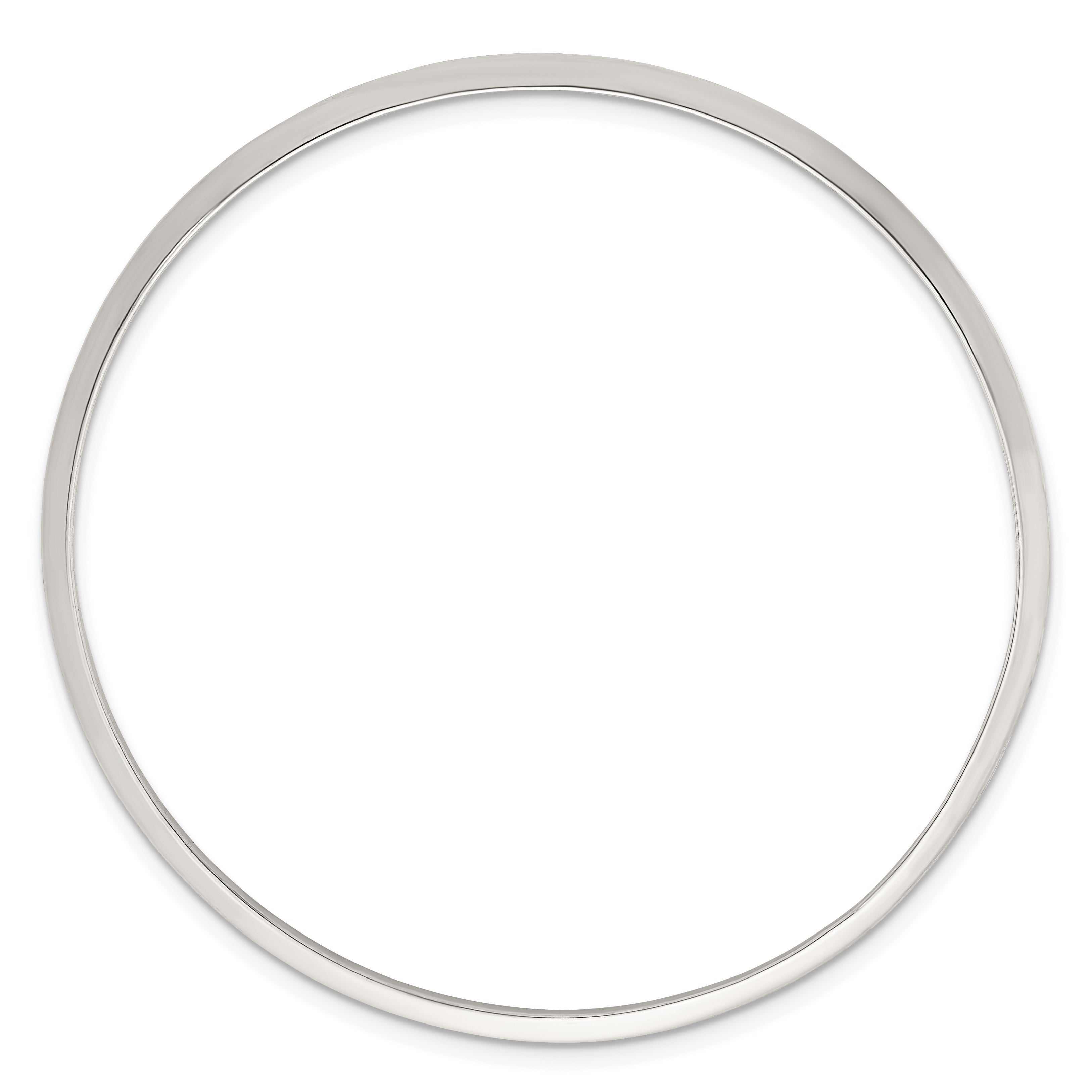 Sterling Silver Polished 2.75mm Knife Edge Slip-on Bangle Bracelet Secondary image