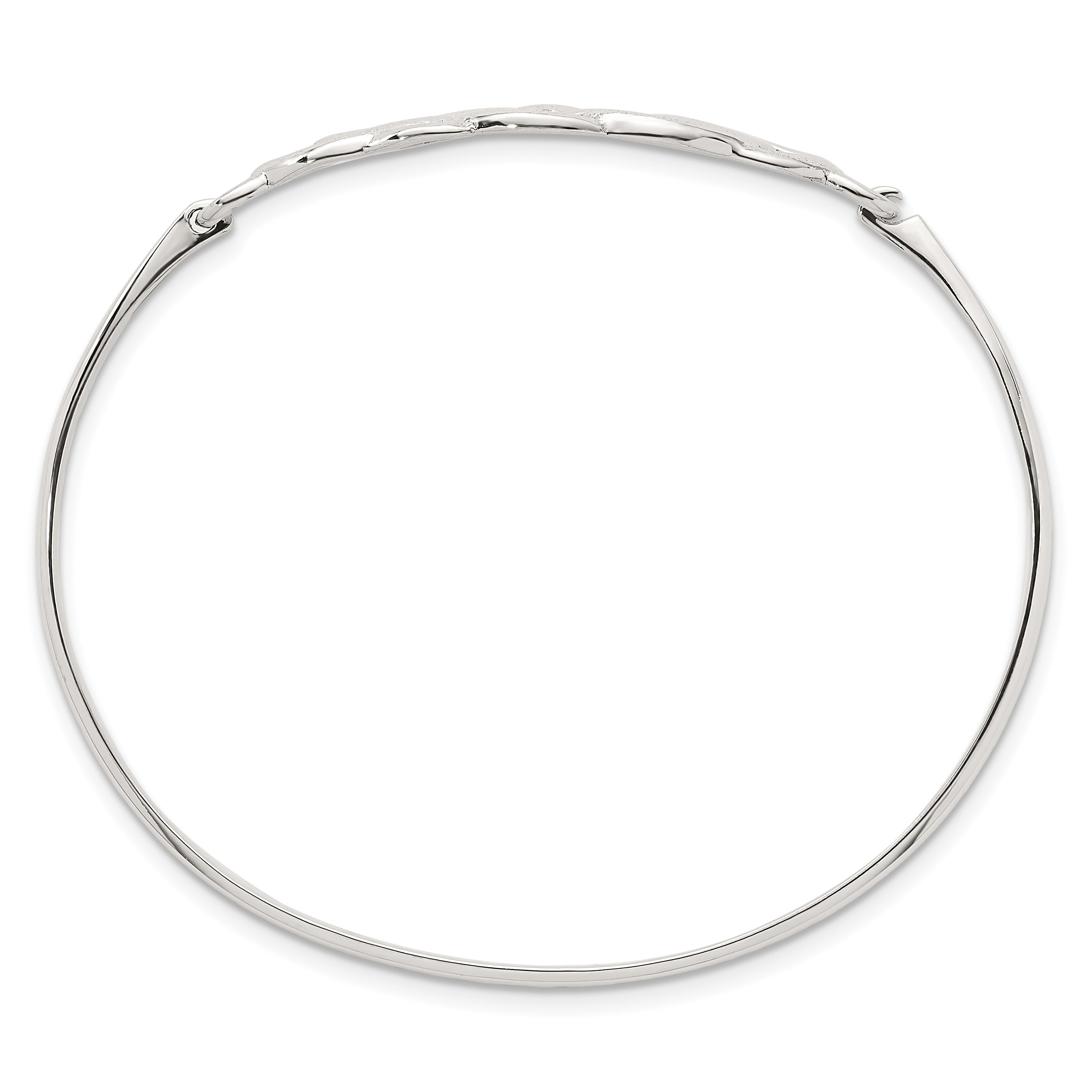 Sterling Silver Polished Celtic Knot Bangle Secondary image