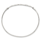 Sterling Silver Polished Celtic Knot Bangle