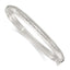 Sterling Silver Polished and Textured 6.50mm Greek Key Hinged Bangle