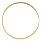Sterling Silver Gold-tone 4.5mm Polished Slip-On Bangle Bracelet