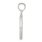 Wideband Distinguished Coin Jewelry Sterling Silver Polished and Diamond-cut 19.1 x 1.5mm $0.01 Screw Top Coin Bezel Pendant