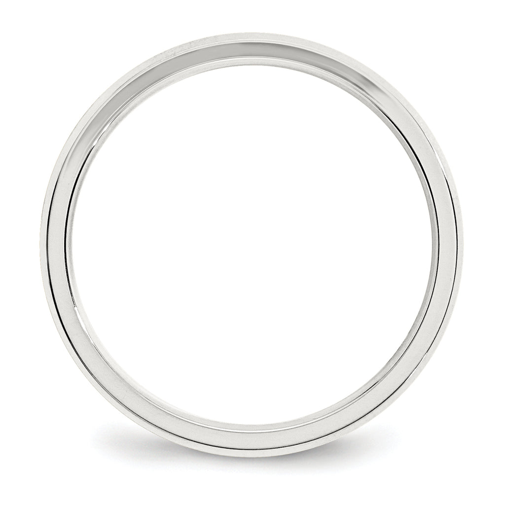 Sterling Silver 3mm Beveled Edge Band