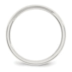 Sterling Silver 3mm Beveled Edge Band