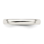Sterling Silver 3mm Beveled Edge Band