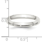 Sterling Silver 3mm Beveled Edge Band