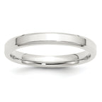 Sterling Silver 3mm Beveled Edge Band