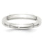 Sterling Silver 3mm Beveled Edge Band